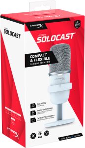 Hyperx solocast microphone - white