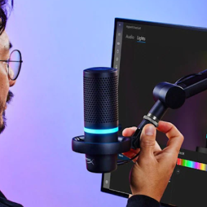 میکروفون HyperX DuoCast RGB – اپن باکس
