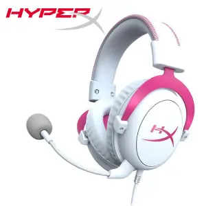 هدست باسیم هایپراکس مدلHyperx Cloud II Wired - اورجینال سفید و صورتی