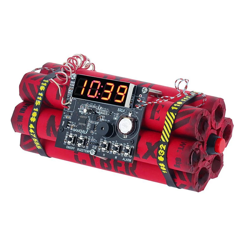 Dynamite design digital watch - red