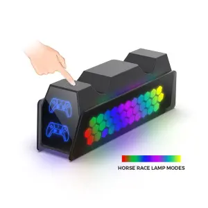 صفحه اصلی پایه شارژر دسته ps5 دابی – RGB دار