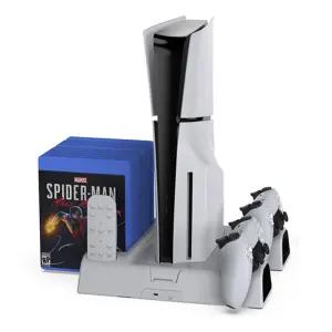 پایه فن و شارژر نمایشگر دار ps5 پایه فن و شارژر نمایشگر دار ps5