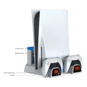 صفحه اصلی پایه فن و شارژر نمایشگر دار ps5