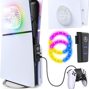 Faceplate with RGB ps5 slim - white