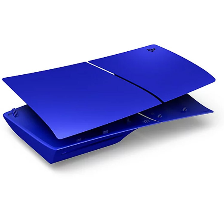 ps5 face plate metallic blue disc holder