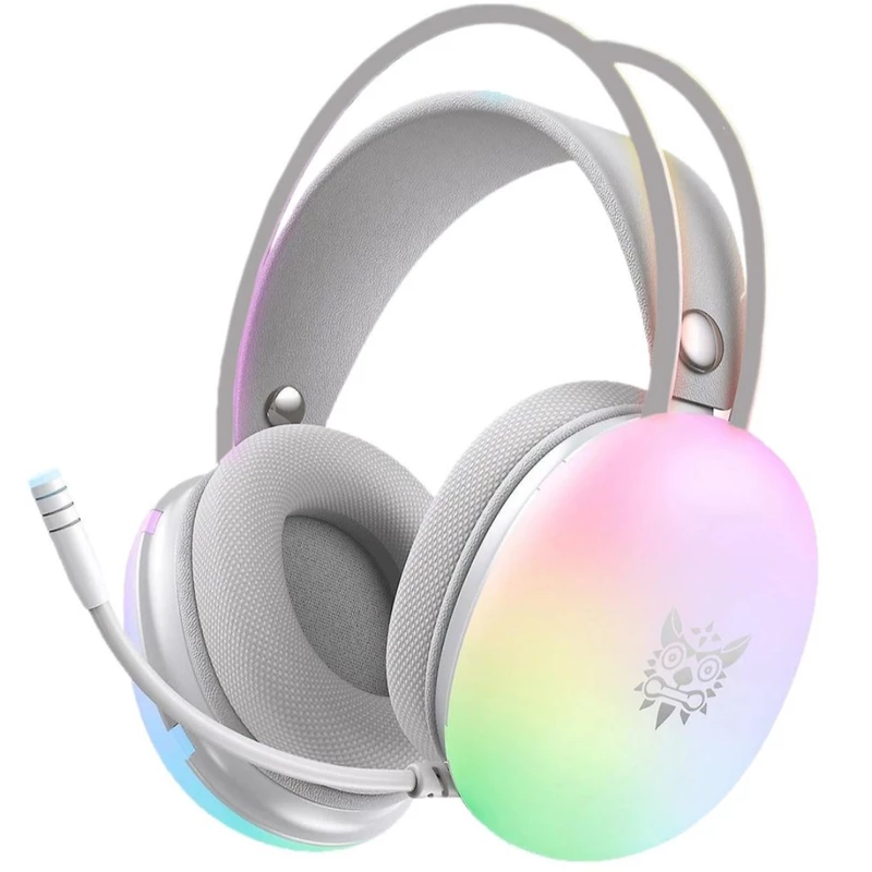 Onikoma wireless headset - model X25 RGB - white