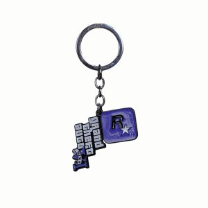 Original key chain - GTA Vl design - purple