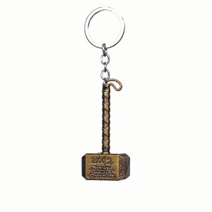 Original key chain - golden mallet design