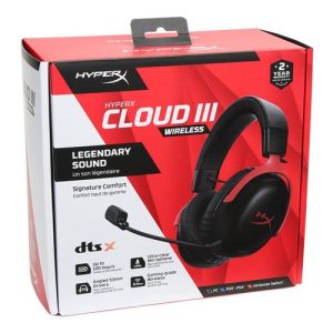 HyperX Cloud3Wireless Headset – Red Black