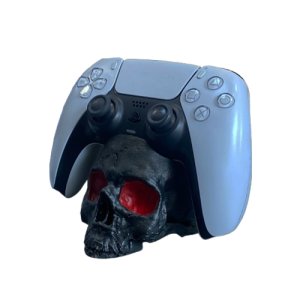 skeleton head controller stand black