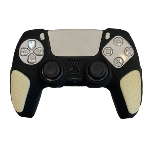 ps5 dual sense controller cover anti skid black white