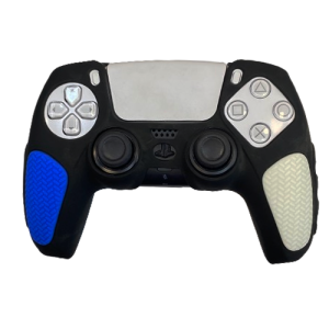 ps5 dual sense controller cover anti skid blue white