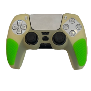 ps5 dual sense controller cover anti skid green white