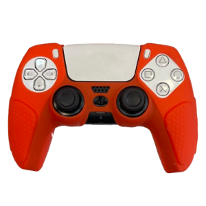 ps5 dual sense controller cover anti skid red