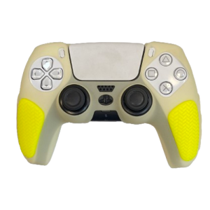 ps5 dual sense controller cover anti skid white yellow