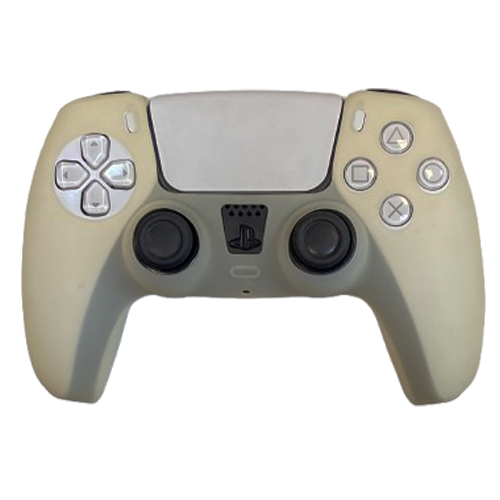 ps5 dual sense controller cover anti skid white