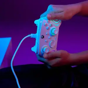 صفحه اصلی گیم پد سیمی PDP – مدل Afterglow Wave White