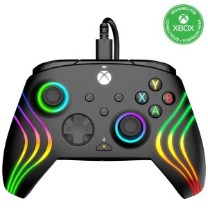 pdp controller gamepad wired Afterglow Wave Black