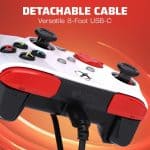 pdp controller gamepad wired Rematch Radial White