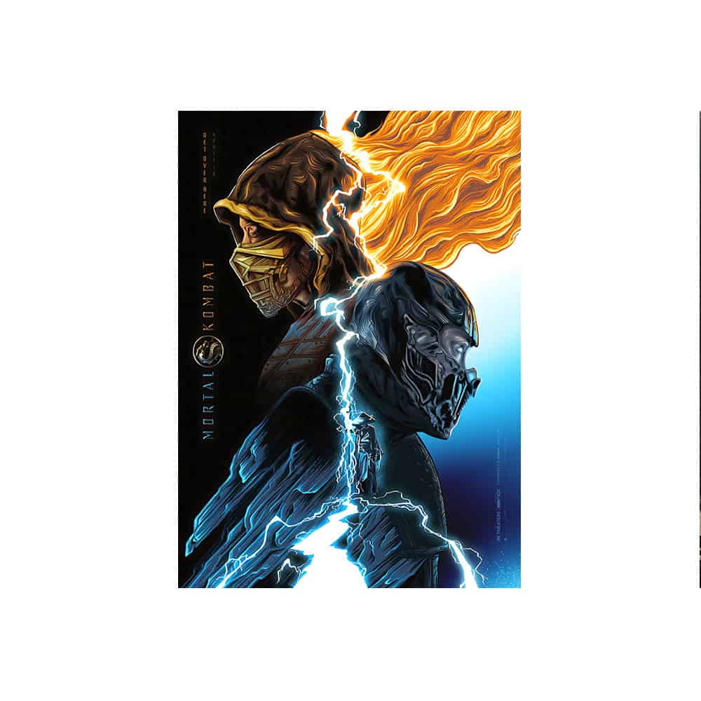 تابلو متال پوستر a3 - طرح Mortal Kombat