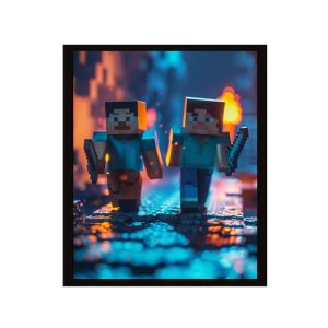 تابلو مخمل  35×45 طرح - Mincraft