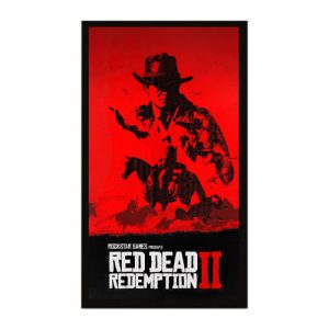 تابلو  گیمینگ مخمل 35x65 طرح -  Red Dead