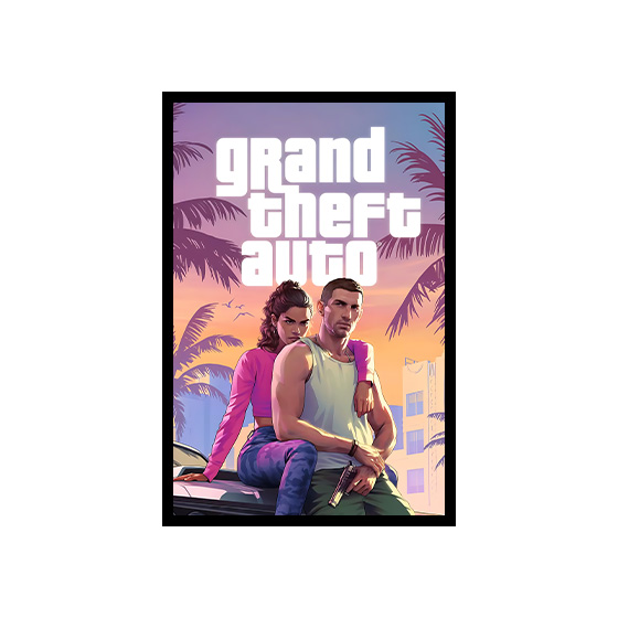 تابلو مخمل 60x40 طرح - GTA VI