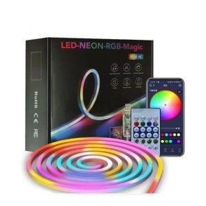 ریسه نئون فلکسی 5 متری - 16 میلیون رنگ RGB-IC
